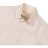 Linen Short Sleeve Shirt, Sunlit Stripe - Button Downs - 3