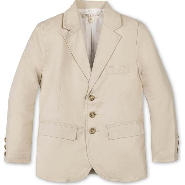 Linen Suit Jacket, Sand Linen