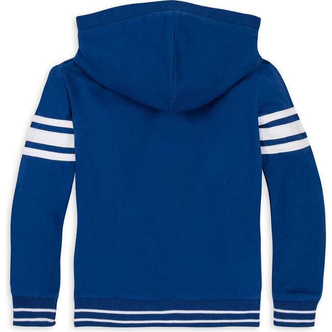 Organic French Terry Kanga Hoodie, Bold Blue - Sweatshirts - 5