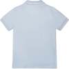 Organic Short Sleeve Knit Pique Polo Shirt, Pale Blue - Polo Shirts - 4