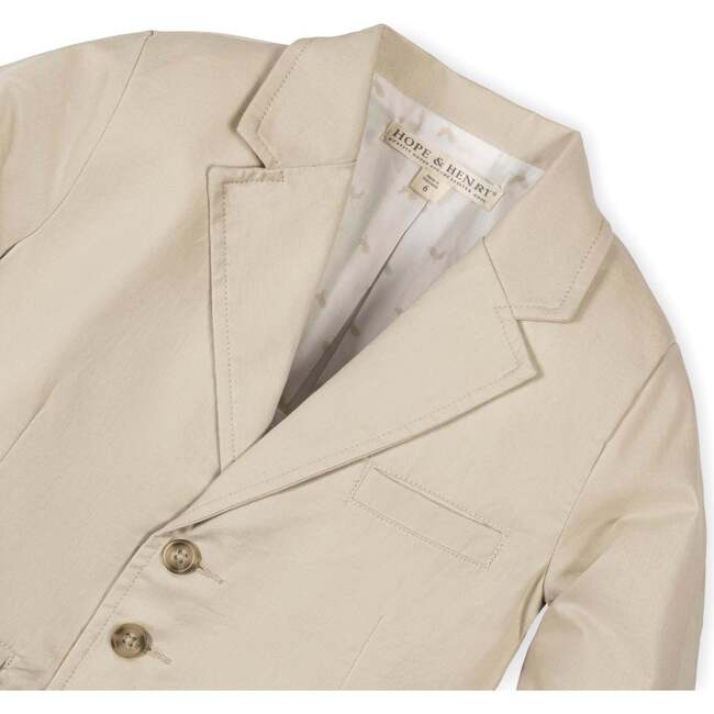 Linen Suit Jacket, Sand Linen - Blazers & Sport Coats - 3