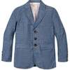 Classic Organic Chambray Suit Jacket, Chambray with Logo Lining - Blazers & Sport Coats - 1 - thumbnail
