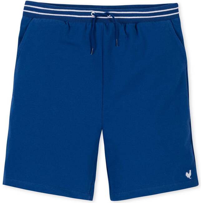 Organic French Terry Pull-On Short, Bold Blue