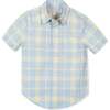 Linen Short Sleeve Shirt, Sunlit Plaid - Button Downs - 1 - thumbnail