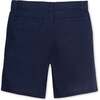 Linen Blend Short, Navy Linen - Shorts - 2 - thumbnail