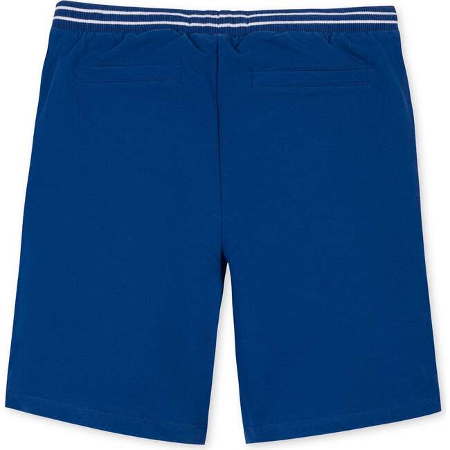 Organic French Terry Pull-On Short, Bold Blue - Shorts - 4