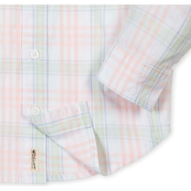 Organic Long Sleeve Stretch Poplin Shirt, Chateau Plaid - Button Downs - 4