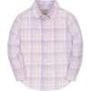 Linen Long Sleeve Button Down Shirt, Monet Plaid - Button Downs - 1 - thumbnail