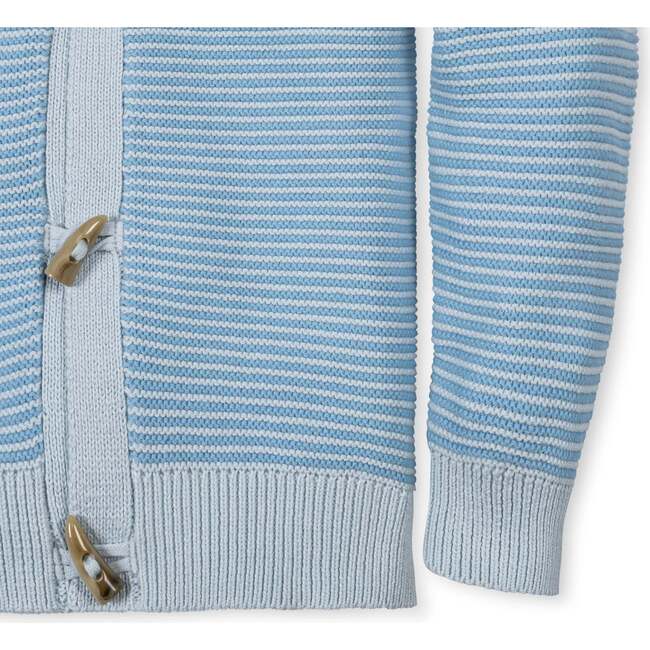 Organic Shawl Collar Cardigan Sweater, Bluebell - Cardigans - 5