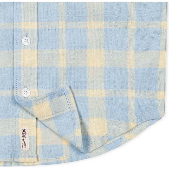 Linen Short Sleeve Shirt, Sunlit Plaid - Button Downs - 5