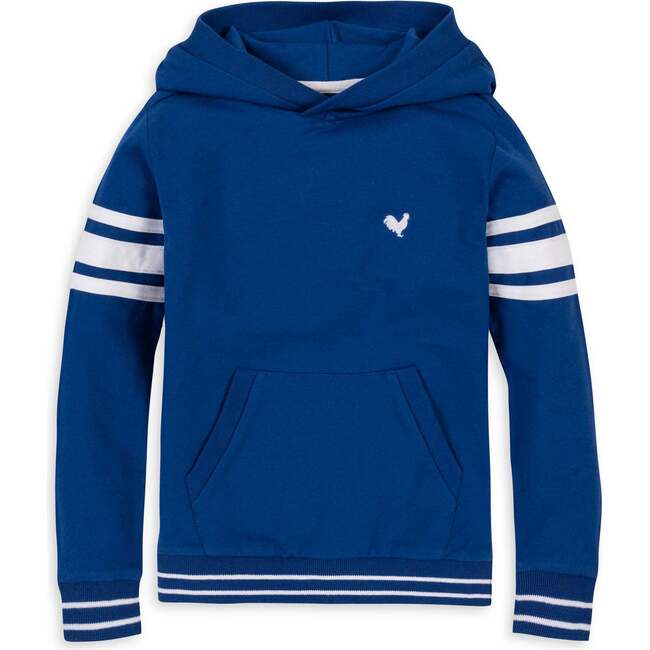 Organic French Terry Kanga Hoodie, Bold Blue