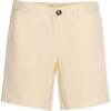 Organic Seersucker Short, Yellow Seersucker - Shorts - 1 - thumbnail