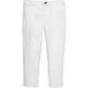 Organic Skinny Stretch Twill Chino Pant, White - Pants - 1 - thumbnail