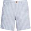 Organic Seersucker Short, Blue Chateau Check - Shorts - 1 - thumbnail