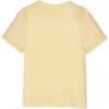 Organic Short Sleeve Henley Tee, Pale Yellow - T-Shirts - 3