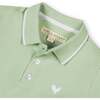 Organic Short Sleeve Knit Pique Polo Shirt, Soft Green - Polo Shirts - 4