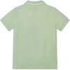Organic Short Sleeve Knit Pique Polo Shirt, Soft Green - Polo Shirts - 5