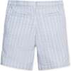 Organic Seersucker Short, Blue Chateau Check - Shorts - 4
