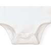Organic Knit Peter Pan Collar Bodysuit, Soft White - Onesies - 2