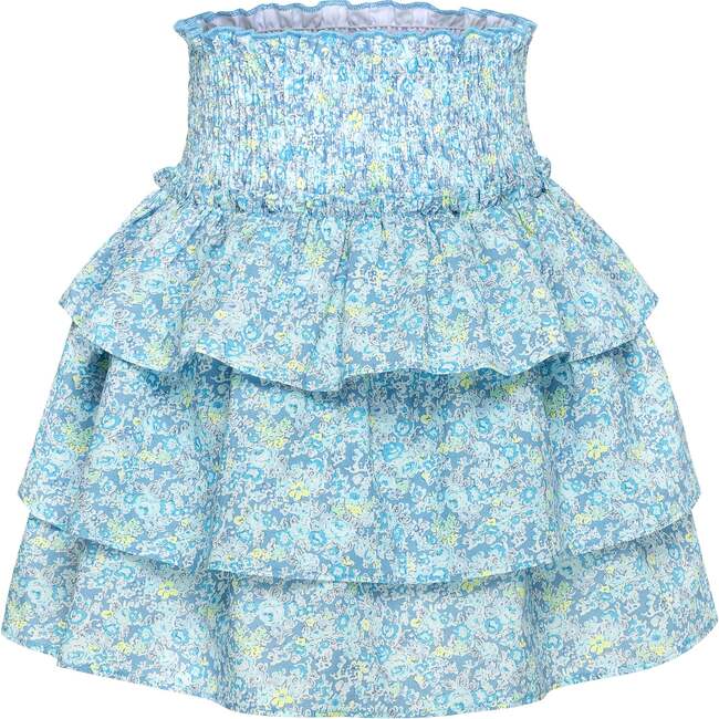 Sally Skirt, Aqua Floral
