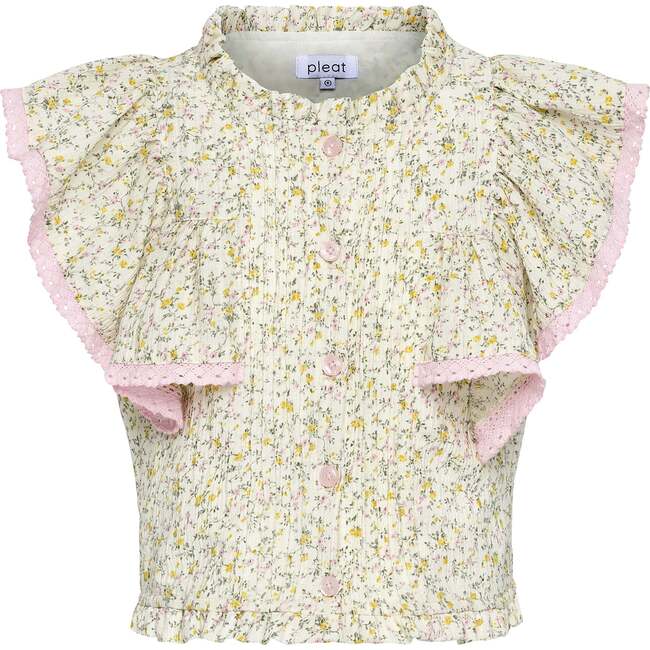 Posie Top, Cream Ditsy