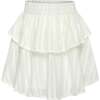 Parker Skort, White/Gold - Skirts - 1 - thumbnail