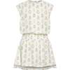 Josie Dress, White Floral Block Print - Dresses - 1 - thumbnail
