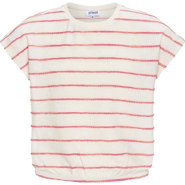 Hartley Top, Coral Stripe