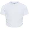 Willa Scrunch Top, White - Shirts - 1 - thumbnail