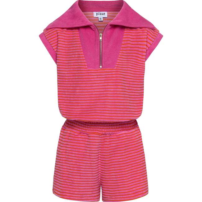 Wynne Romper, Pink/Orange