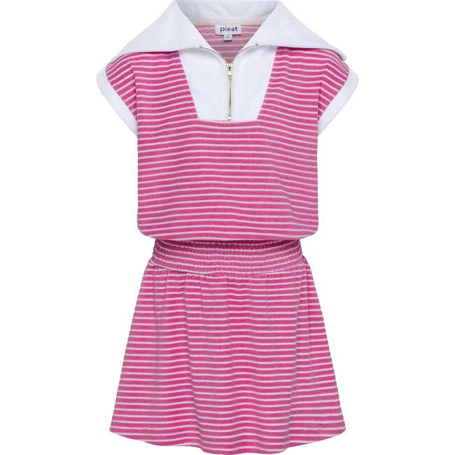 Wynne Dress, Pink/White