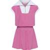 Wynne Dress, Pink/White - Dresses - 1 - thumbnail