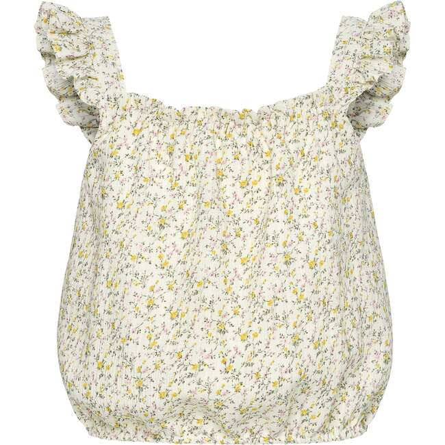 Talia Top, Cream Ditsy