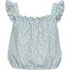 Talia Top, Blue Ditsy - Blouses - 1 - thumbnail