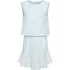 Cleo Dress, Light Aqua Eyelet - Dresses - 1 - thumbnail