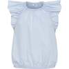 Allie Top, Light Blue - Blouses - 1 - thumbnail