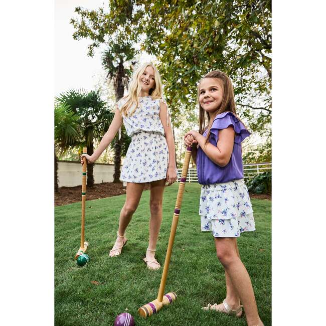 Scottie Skirt, Violet Roses