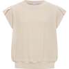 Olivia Top, Sand - Blouses - 1 - thumbnail