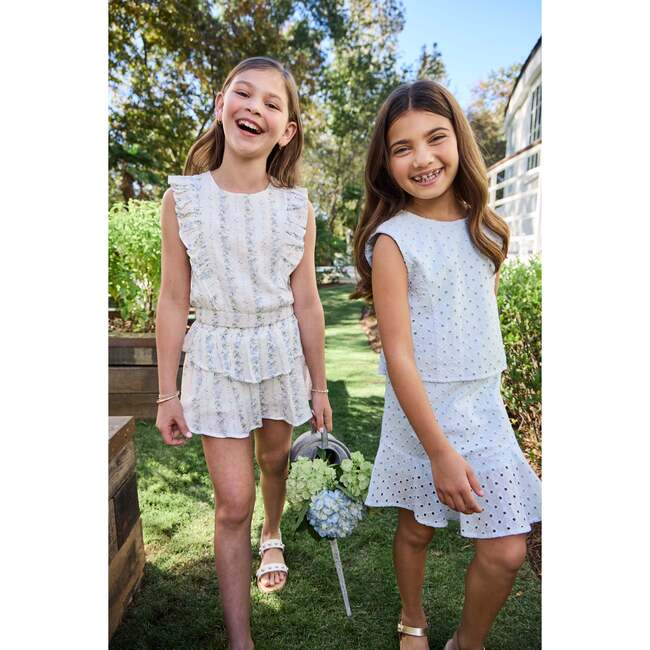 Cleo Dress, Light Aqua Eyelet - Dresses - 3