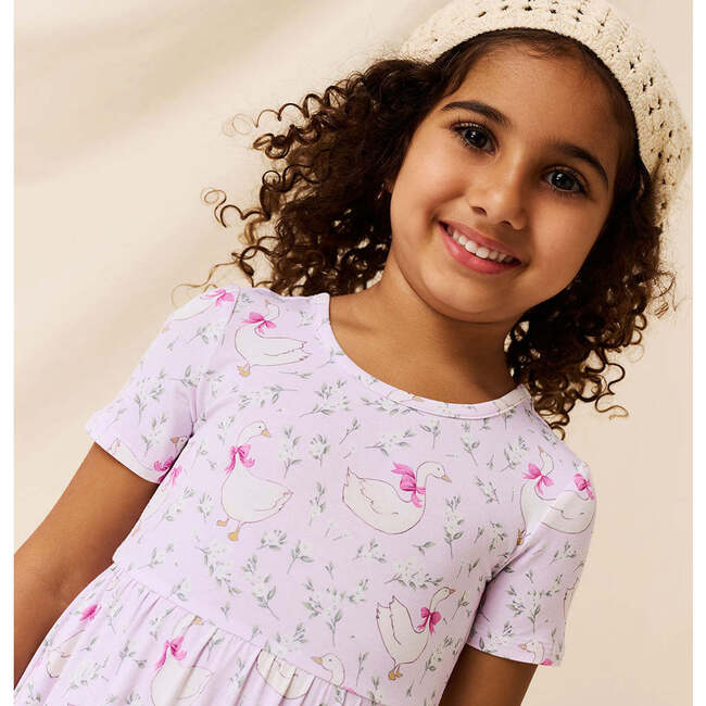 Goose Blossoms Twirl Dress Pink