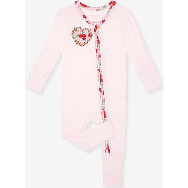 Sweet Strawberries Convertible One Piece Red - Rompers - 4