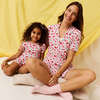 Sweet Strawberries Women's Luxe Pajama Short Set Red - Pajamas - 4