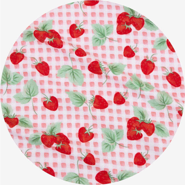 Sweet Strawberries Women's Luxe Pajama Short Set Red - Pajamas - 6