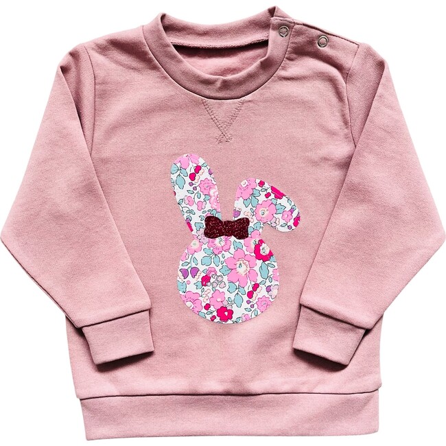 Liberty of London Bunny Face Childrens Jumper, Pink