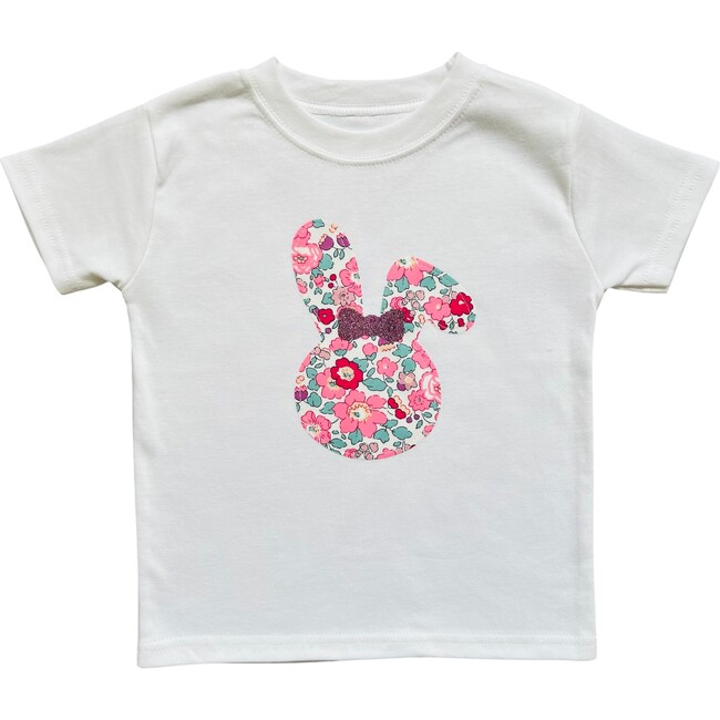 Liberty of London Childrens Bunny Face Short Sleeve T-Shirt, White