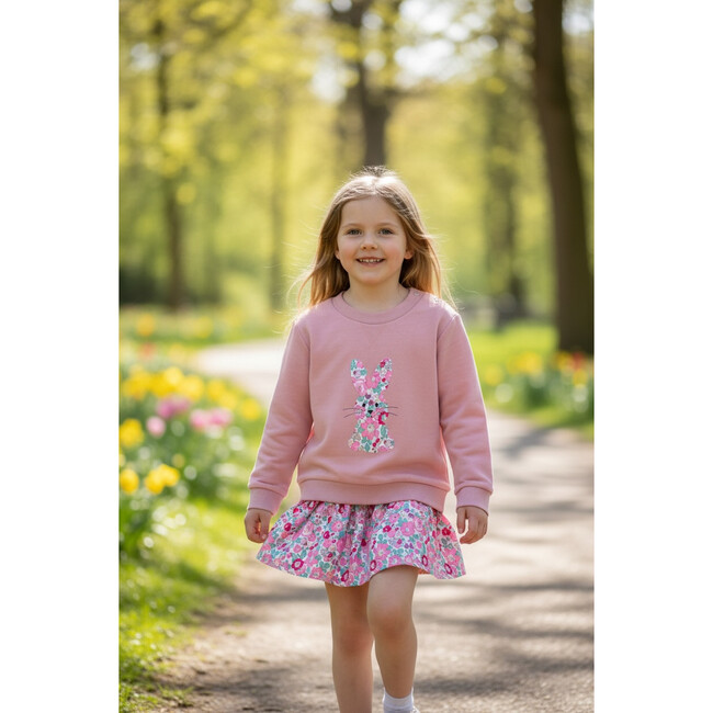Liberty of London Bunny Childrens Jumper, Pink