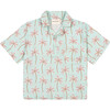 Baby Palm Springs All-Over Print Polo Shirt, Light Blue - Shirts - 1 - thumbnail
