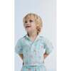 Baby Palm Springs All-Over Print Polo Shirt, Light Blue - Shirts - 3