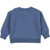 Babys Artic Ribbed Collar & Hem Sweater, Blue Steel - Sweaters - 2 - thumbnail