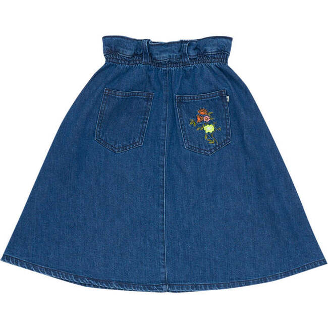 Allegria Special A-Line High Waist Long Denim Skirt, Blue - Shorts - 2
